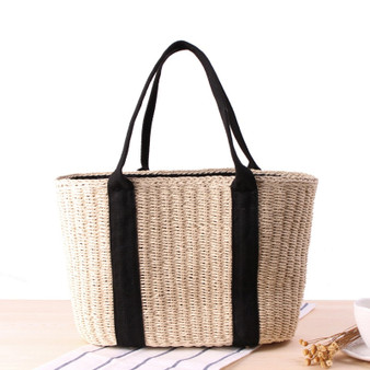 Bohemian Straw Vintage Rattan Handmade Knitted Shoulder Bags