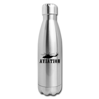 Insulated Stainless Steel Water Bottle, Aviation Helicopter