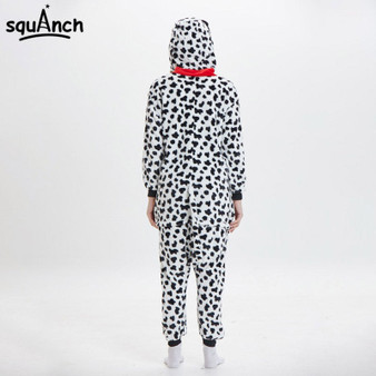 Dalmatian Animal Adult Onesie Pajama Costume