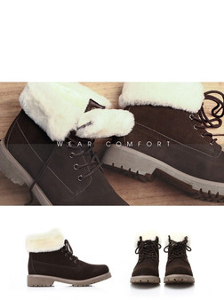 Fashion Warm Casual Lace-up Snow Ankle Boot