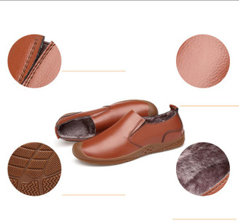 Leather Men's Flat Loafer Shoe