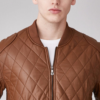 Casual Businessmen Stylish Men's Leather Jacket