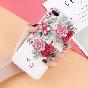 3D Flower Phone Case For iPhone X