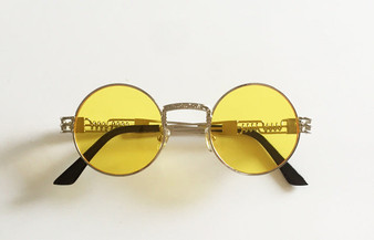 Vintage Retro Gothic Steampunk Mirror Sunglasses