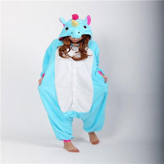 Adult Unicorn Unisex Animal Cosplay Costume Onesie Pajamas