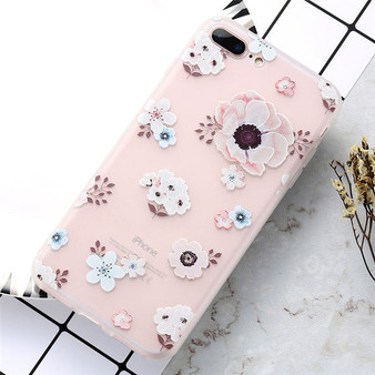 Flower Patterned  Case For iPhone 8 & 8 Plus