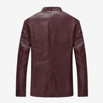 Casual Slim Mens Leather Jacket
