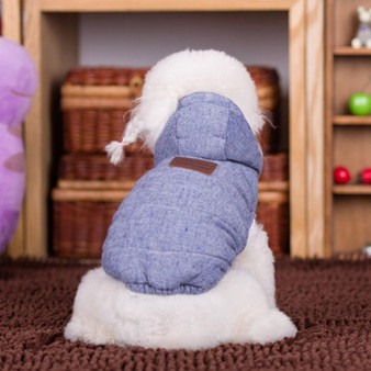 Autumn And Winter Warm Vest Dog Detachable Hooded