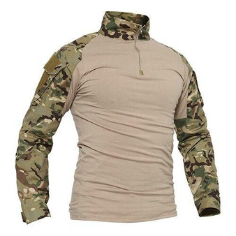 T-shirts Men Camouflage Tactical Combat T-shirts Long Sleeve Military