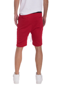 BRANDON FRENCH TERRY SHORTS- RED