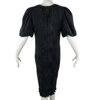 80's Nuit Silk Crinkle Dress