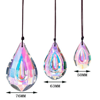 Set of 3 Beautiful Crystal Prisms Window Hanging Glass Sun Catchers