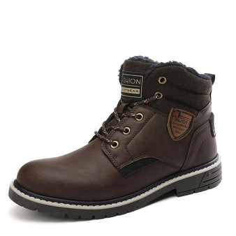 Men's Motorcycle Leather Ankle Boots
