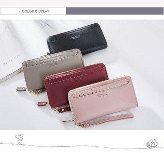 Zipper Clutch Wallet for Women