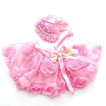 Dog Princess Tutu Rosette&Bow Dresses