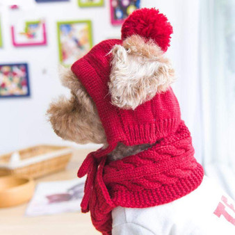 Luxury Knitting Hats Scarf Winter Grooming