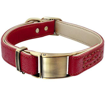 Dog Collar Genuine Leather