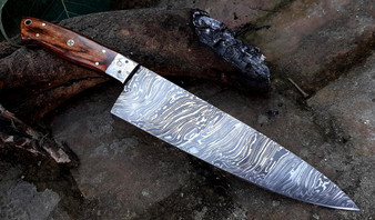 Custom Handmade Damascus Chef Knife