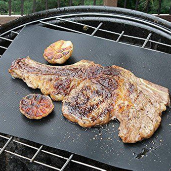 Non-stick BBQ Grill Teflon Mat Barbecue Baking Liners Sheets 40 * 30cm