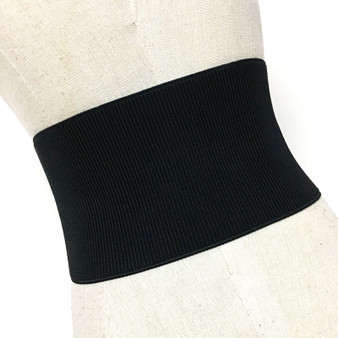 Elastic waist belt with zipper