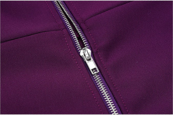 MEGHAN asymmetric midi dress in purple