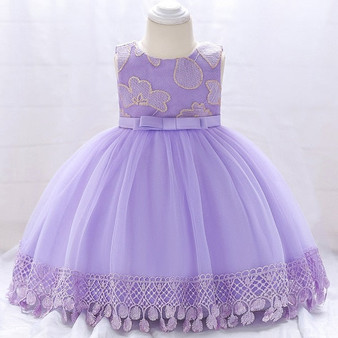 Infant vestidos baby girl clothes Baby dress Butterfly pearl Girl wear Sleeveless Dress for birthday party Toddler Costume