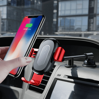 All-in-one Wireless Charger Car Mount with Longer Arm - Closer, Clearer