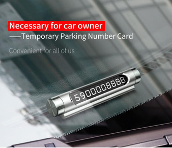 Temporary Parking Card Phone Number Holder
