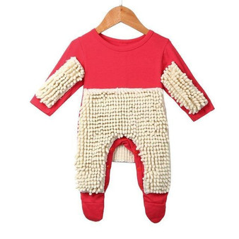 Adorably Funny Baby Romper Mop