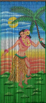 Dancing Hula Girl Curtain