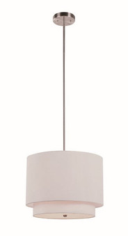 Tiered Shade 15" Wide Mini Drop Pendant In Ivory