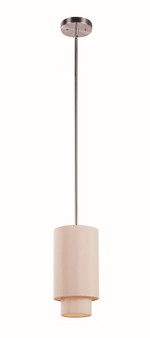 Tiered Shade 40" Long Mini Drop Pendant In Taupe