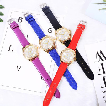 Fashion Brand Bear Watch Women Casual Leather Belt Quartz Wristwatch