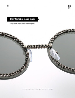 Round Sunglasses Rimless Shades Popular Ins Sunglasses