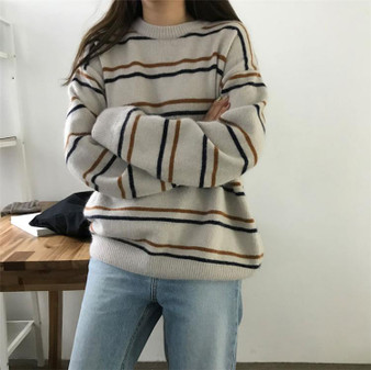 Pullovers Women Soft O-Neck Sweaters Chic