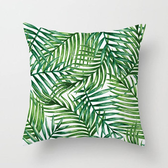 Tropical Plants Pattern Decorative Cushions Pillowcase