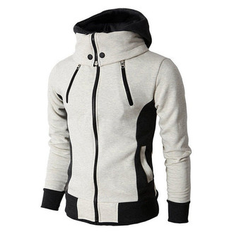 Zipper Men Jackets Casual Fleece Bomber Jacket