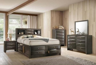 Emily Grey Queen Storage Bedroom Set