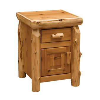 Artistic Traditional Cedar Enclosed Nightstand