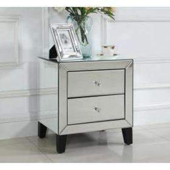 Augustina Nightstand Mirror 2 Drawer