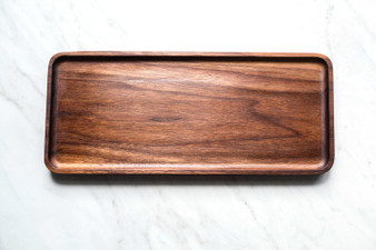 Catchall Tray / Valet Tray, Multi-Purpose, Walnut Wood, Cafe Food Tray, Food Safe, Handcrafted, Handmade, Made in Canada