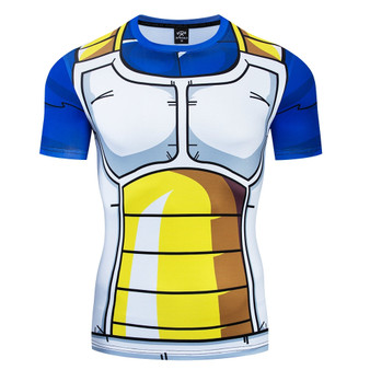 Dragon Ball Z - VEGETA Short Sleeve Compression T Shirt