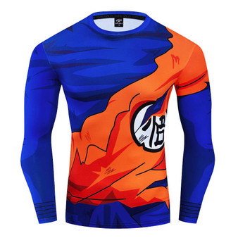 Dragon Ball Z - Goku Shredded  Long Sleeve Compression T Shirt