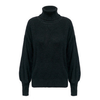 lantern Turtleneck sweater  pullover Knitted 2018 Autumn winter fashion