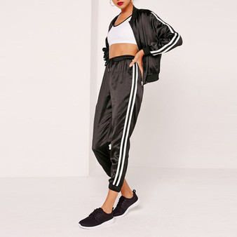 Side stripe casual jogger pants