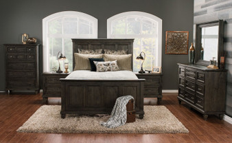 Calistoga 7-Piece Queen Bedroom Package - Weathered Charcoal|Ensemble de chambre à coucher Calistoga 7 pièces avec grand lit - anthracite vieilli