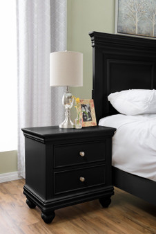 Bridgeport Nightstand – Black|Table de nuit Bridgeport - noire