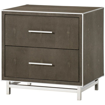 Andrew Martin 2 Drawers Mansfield Nightstand - Grey