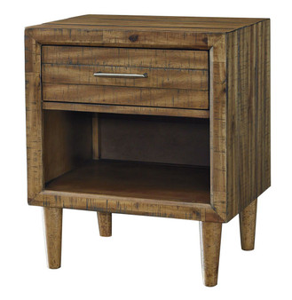 Broshtan Light Brown One Drawer Night Stand