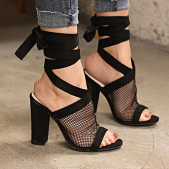 Women Sandals Sexy Breathable High Heel Sandals